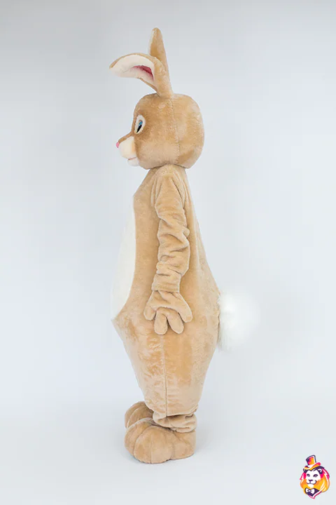 Mascottepak Konijn Springer – zijaanzicht