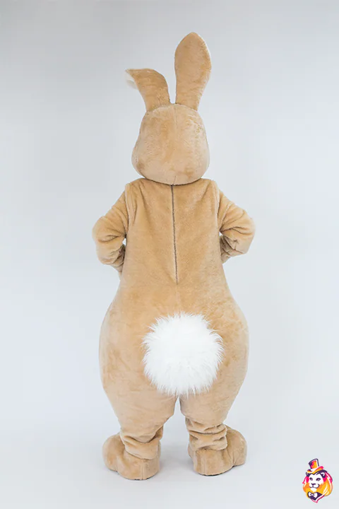 Mascottepak Konijn Springer – achteraanzicht