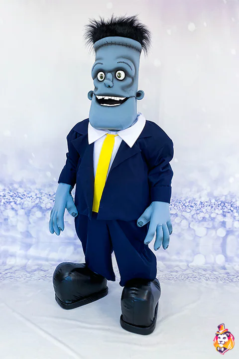 Kostým maskota Příšera Franklin – pohled zepředu