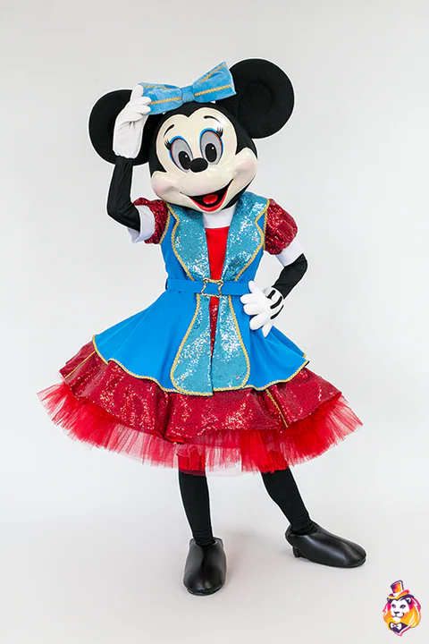 Parade Mouse Girl in Tutu Mascot Costume