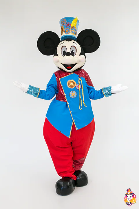 Parade Mouse in Top Hat Mascot Costume