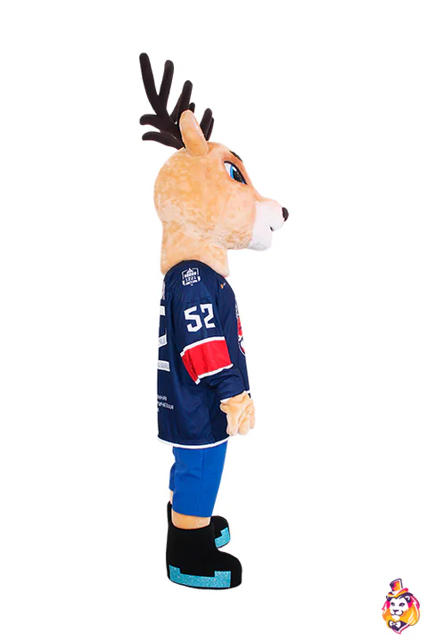 Toffee mascot costume — side view