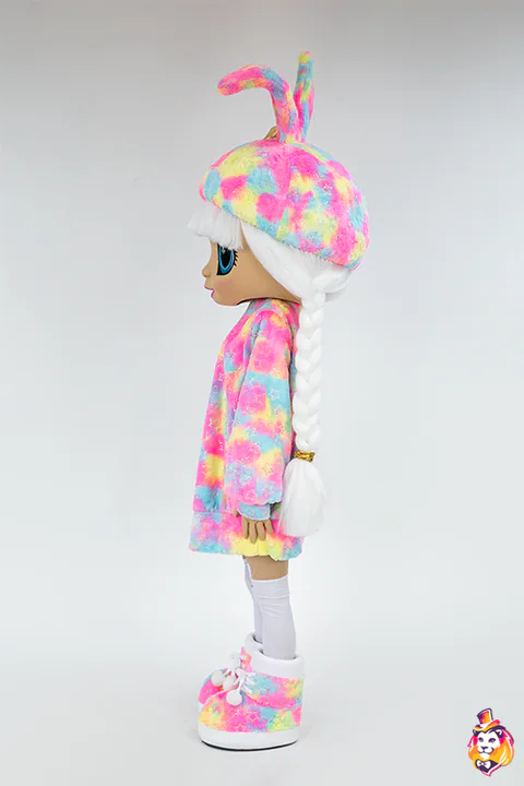 Mascottepak Pop Fluffy – zijaanzicht