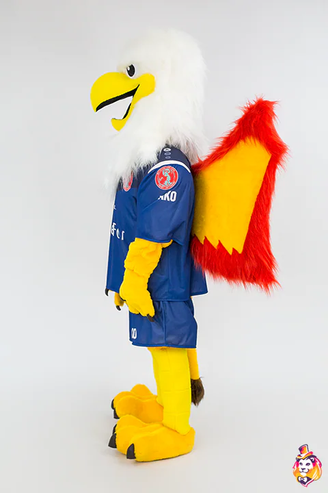 Gryphon mascot costume — side view