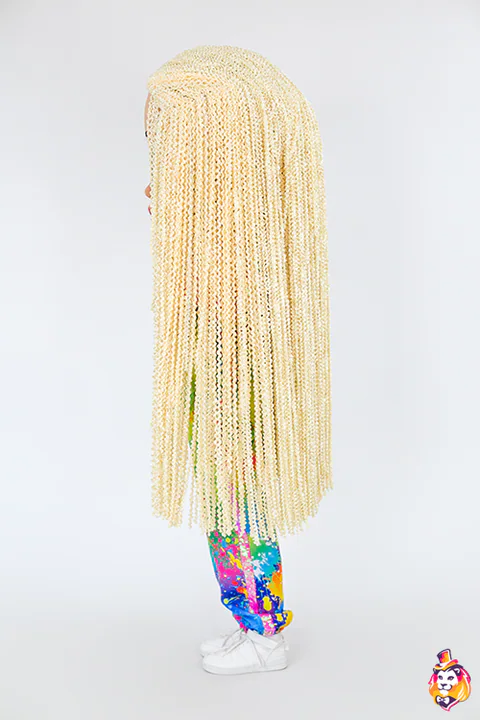 Doll Ellie mascot costume — back view