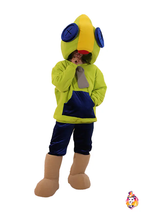 Costum de animator Copil în hanorac verde-lime