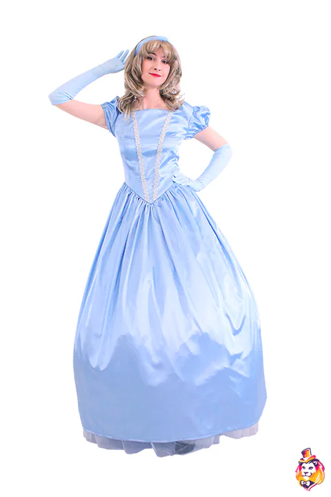 Prinzessin im hellblauen Ballkleid – Animateur-Kostüm