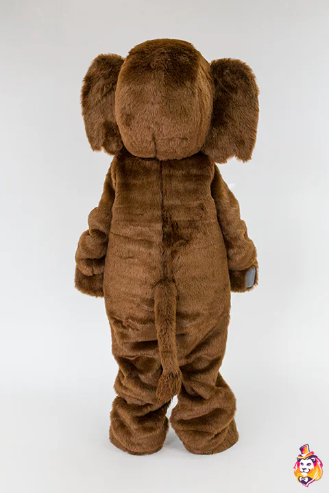 Mascottepak Mammoet Bruno – achteraanzicht