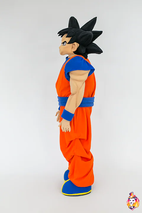 Boy Alan mascot costume — side view