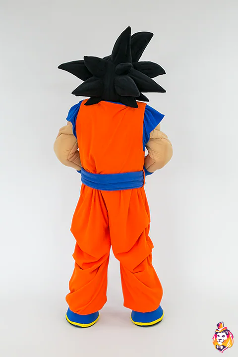 Boy Alan mascot costume — back view