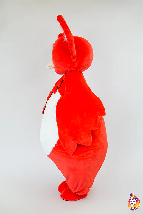 Owlet Red mascot costume — side view
