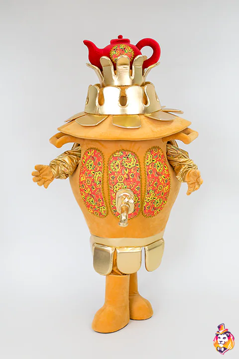 Golden Samovar Mascot Costume