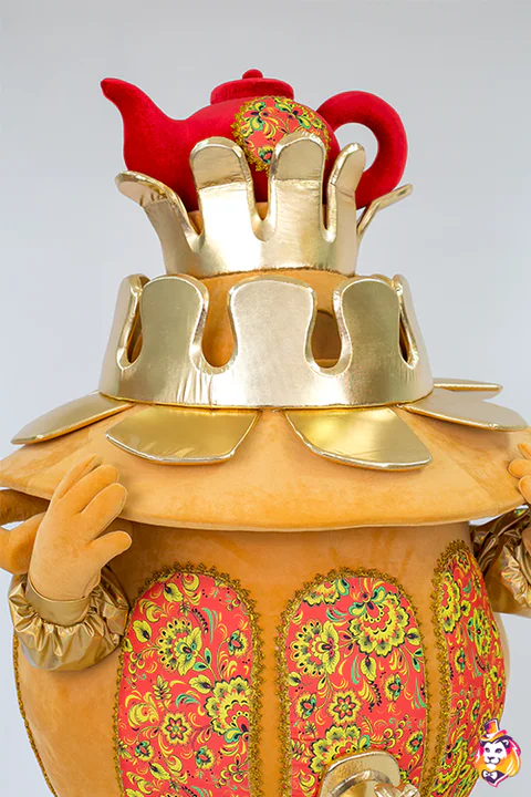 Mascottepak Gouden samovar – detail