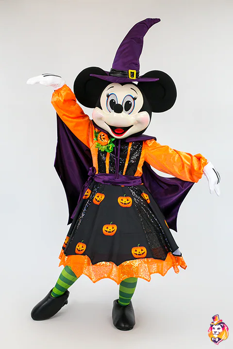 Pumpkin Witch Mouse Girl Mascot Costume