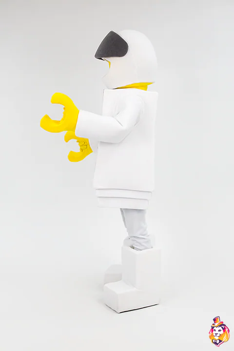 Spielfigur Astronaut – Animateur-Kostüm, Seitenansicht