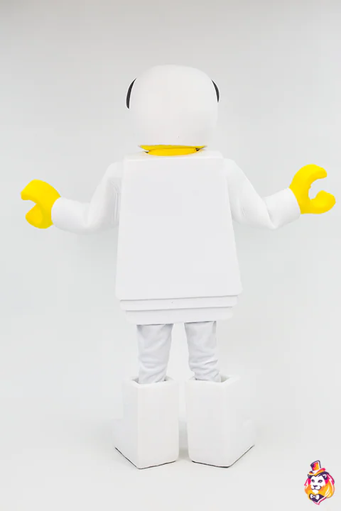 Spielfigur Astronaut – Animateur-Kostüm, Rückansicht