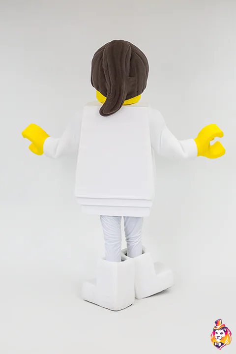 Figurine Scientist entertainer costume — back view