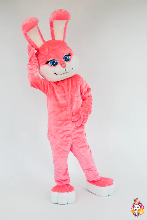 Mascottepak Konijn Roos