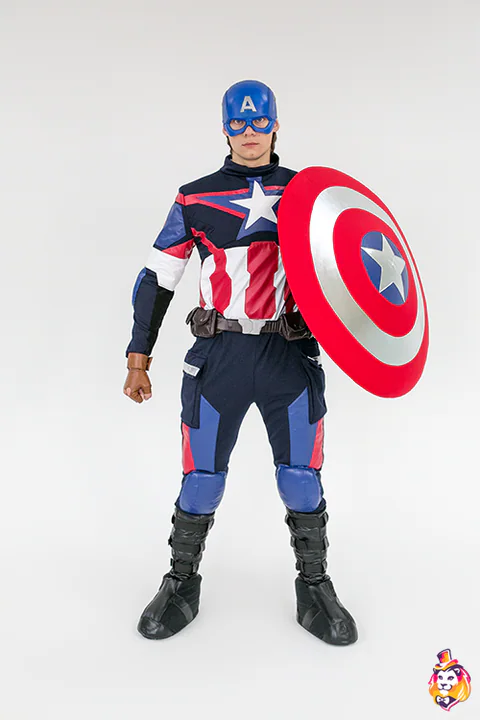 Hero with Star Shield Party Entertainer Costume