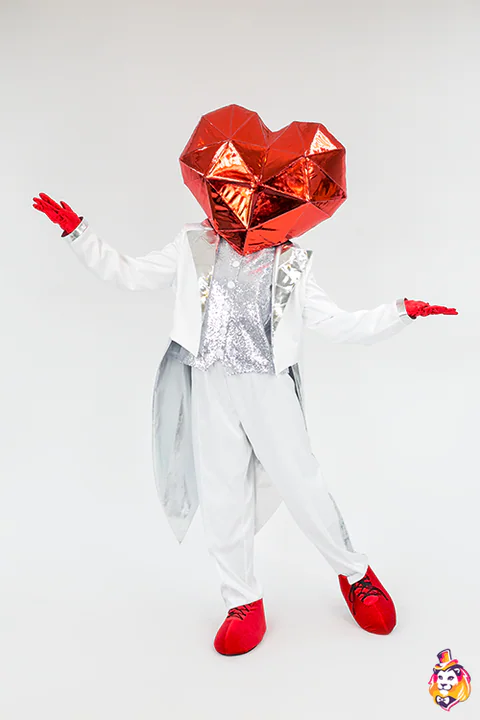 Crystal Heart Mascot Costume