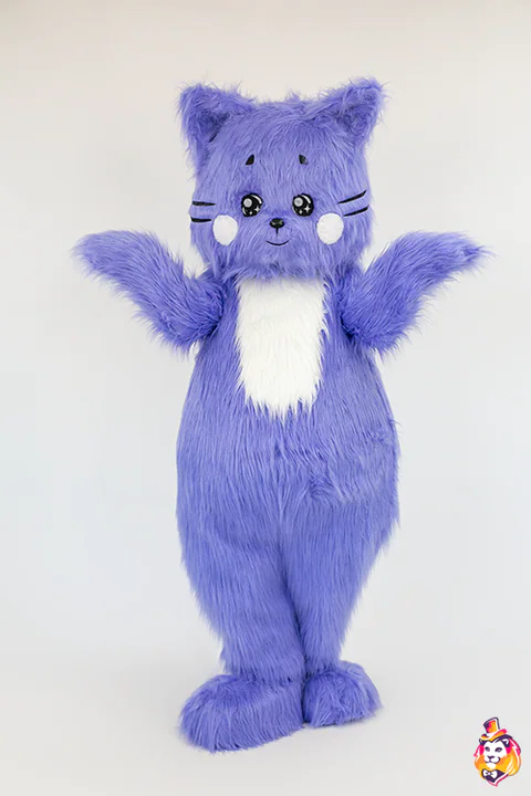 Mascottepak Paars poesje – foto 4