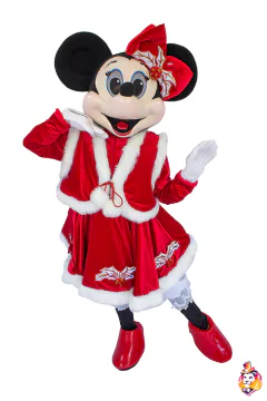 Mascottepak Muizenmeisje in kerstjurk