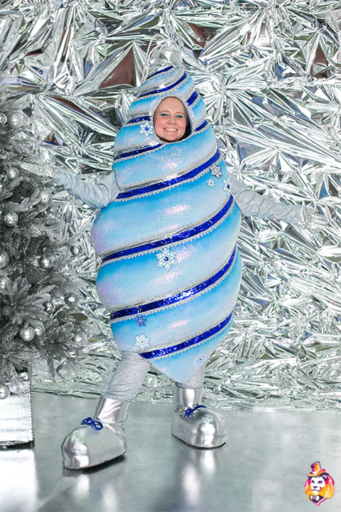 Icicle Winter Shimmer Party Entertainer Costume
