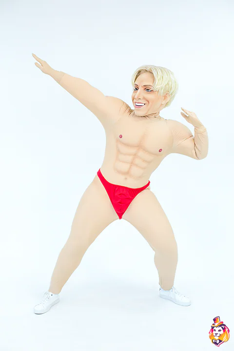 Mascottepak Blonde stripper – foto 4