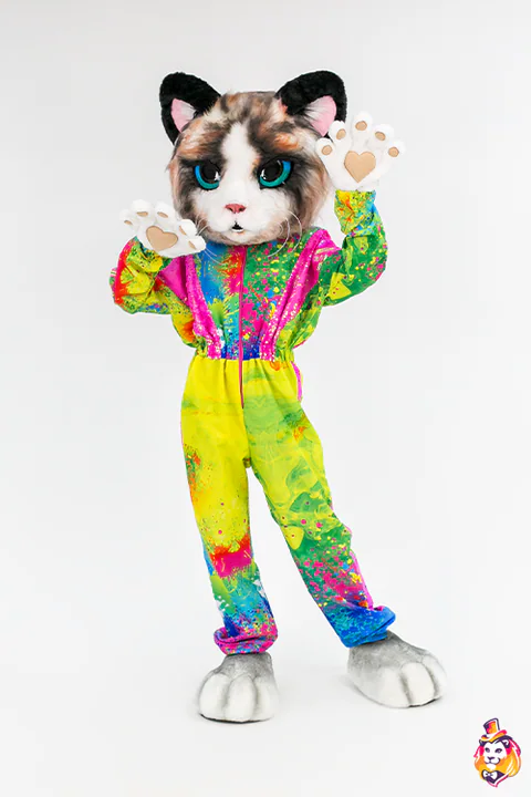 Cat Confetti Mascot Costume