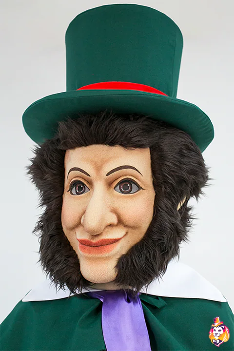 Kostým maskota Básník – detail