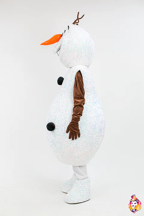 Snow Friend Sequins mascot costume — side view