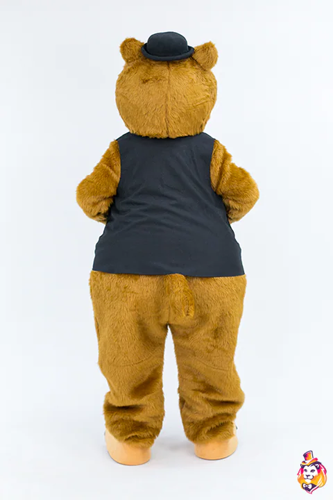 Capybara Benny mascot costume — back view
