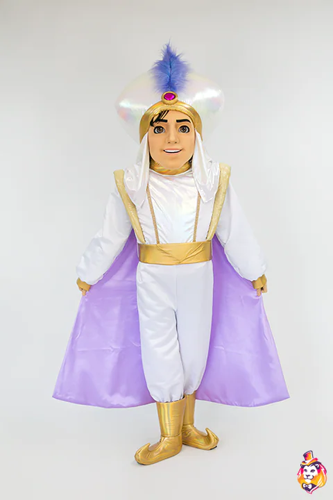 Mascottepak Oosterse jongeman – vooraanzicht