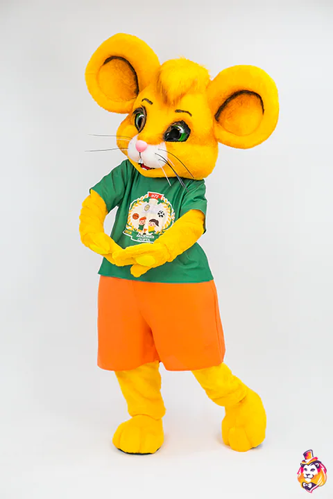 Mouse Yellow mascot costume — photo 4