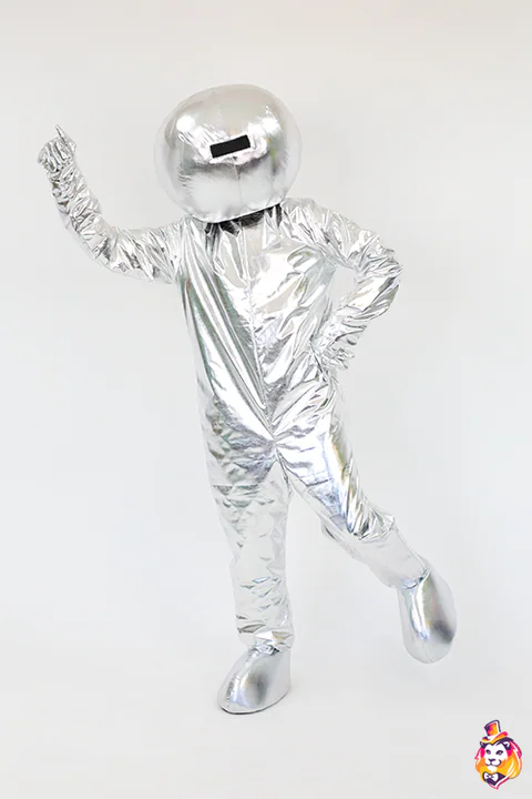 Mascottepak Glanzende astronaut