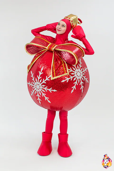 Animatiekostuum Rode kerstbal – foto 4