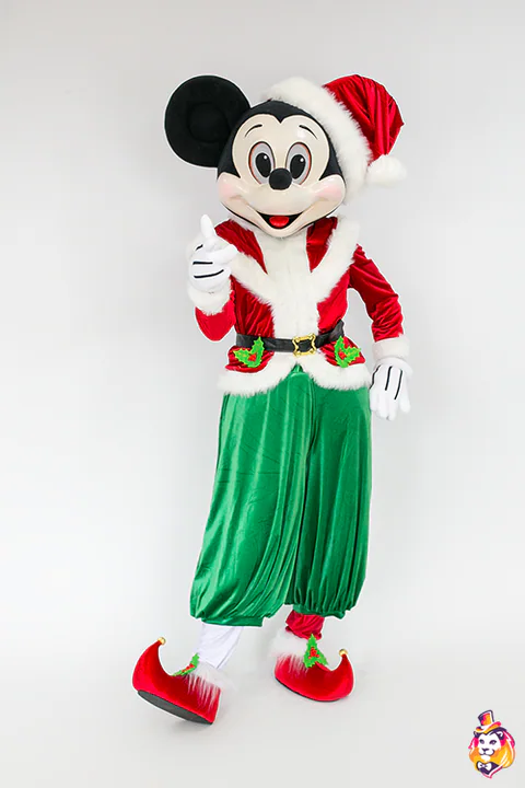 Mascottepak Muis als kerstelf