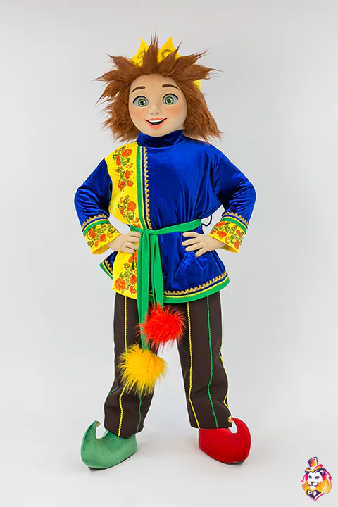 Mascottepak Nar Peter blauw – vooraanzicht