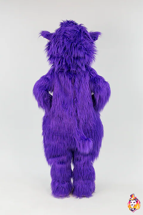 Avik Monster mascot costume — back view