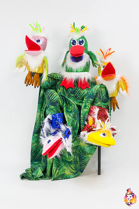 Five-Headed Bird Mascot Costume