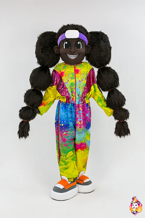 Mascottepak Afromeisje
