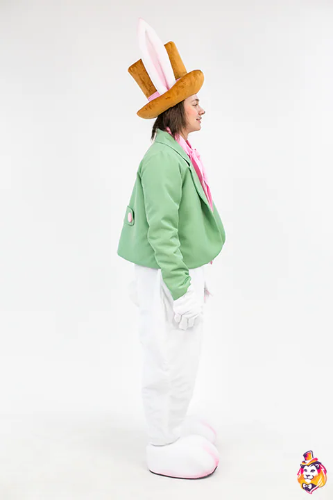 Rabbit Storyteller entertainer costume — side view