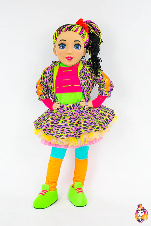 Neon Baby Mascot Costume