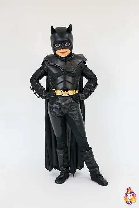 Mascottepak Nachtwaker met zwarte cape