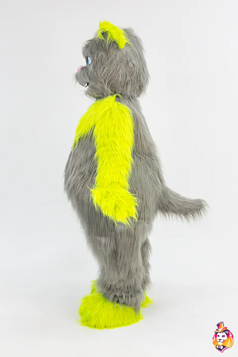 Crazy Cat mascot costume — side view