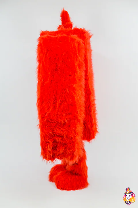 Mascottepak Rood monster – zijaanzicht