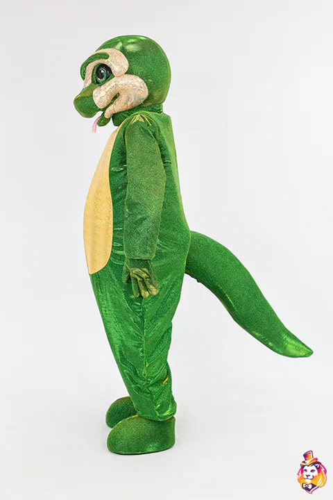 Snake Emerald mascot costume — side view