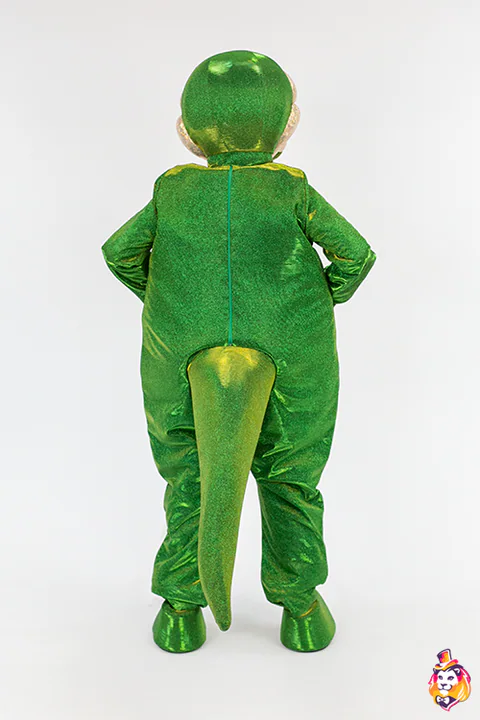 Snake Emerald mascot costume — back view