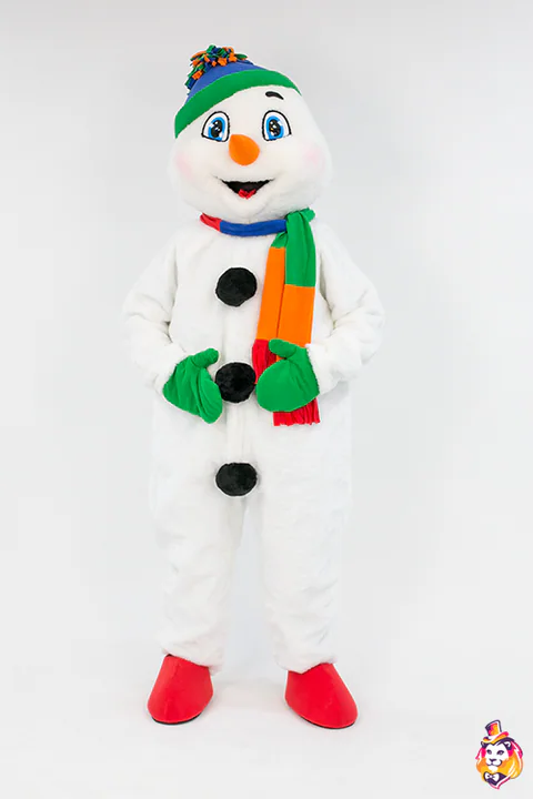 Mascottepak Lachende sneeuwpop