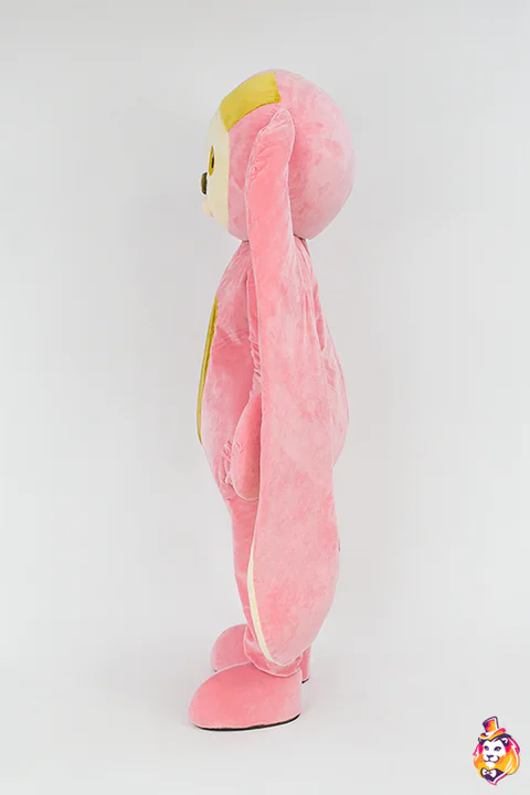Creature Pink mascot costume — side view